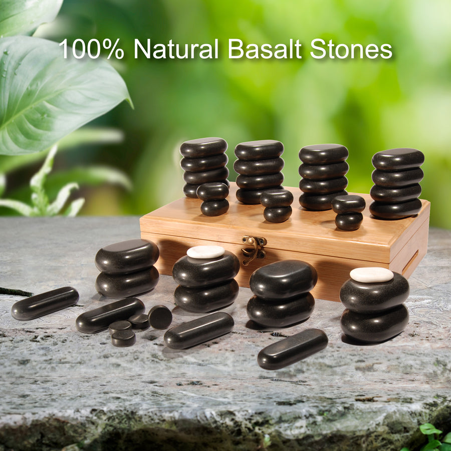 Massage stone set