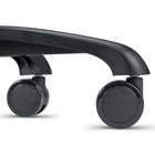 Master Massage Berkeley Ergonomic Saddle Stool -Two Split Part Seat StoolHydraulic Swivel Rolling Seat & Saddle Posture Correction Chair Seat with Backrest and Adjustable Title Angle and Height Black (2 Color Options)