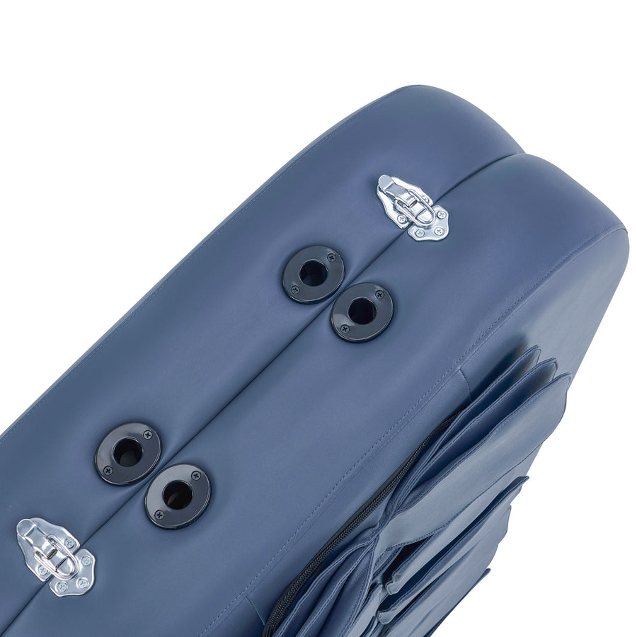 Master Massage 30” Concord Airwave Full Body Stretching Portable Massage Table with Airbags Compression, Lumbar & Neck Traction, Back, Waist, Hip Leg Massage. For Beauty Salon, Massage Professionals and Home Use Chiropractic Table (Royal Blue)