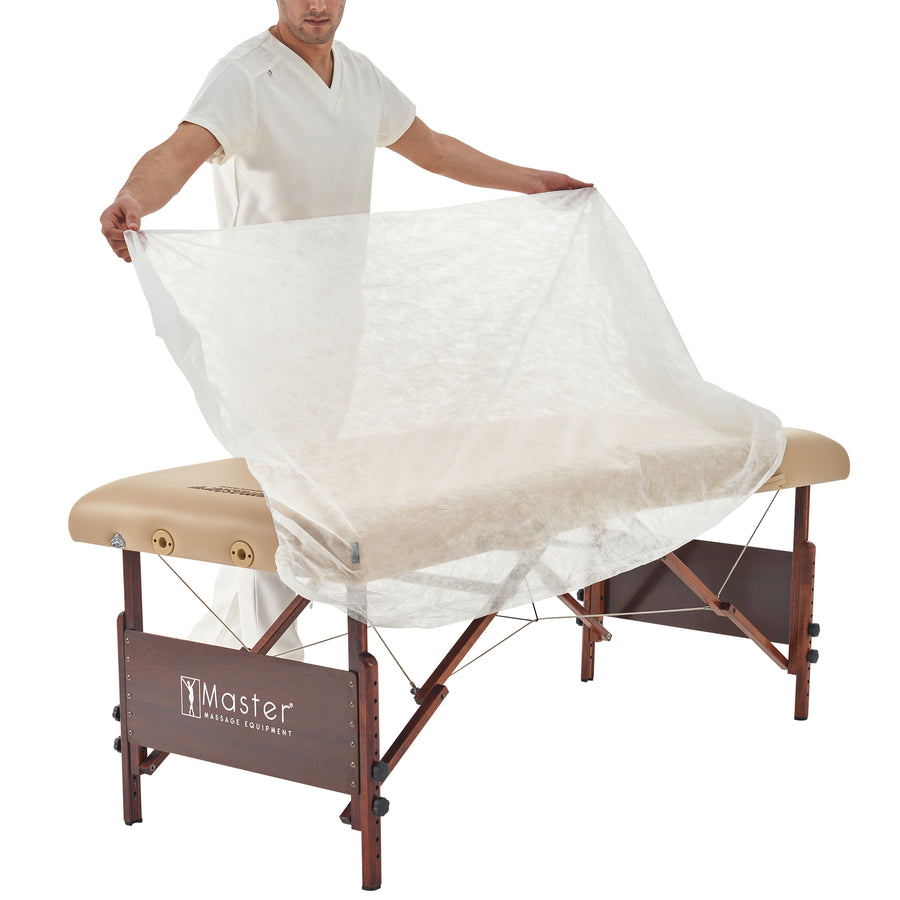Master Massage Disposable Fitted Table Cover(Pack of 10) for Massage Table