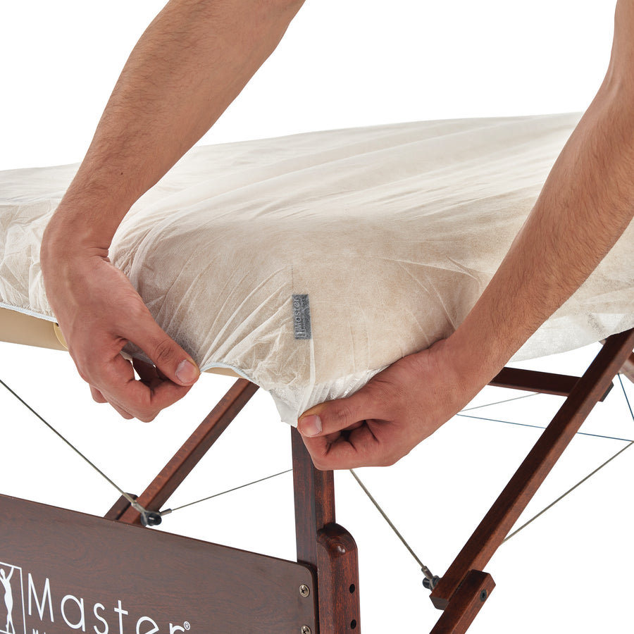 Master Massage Disposable Fitted Table Cover(Pack of 10) for Massage Table
