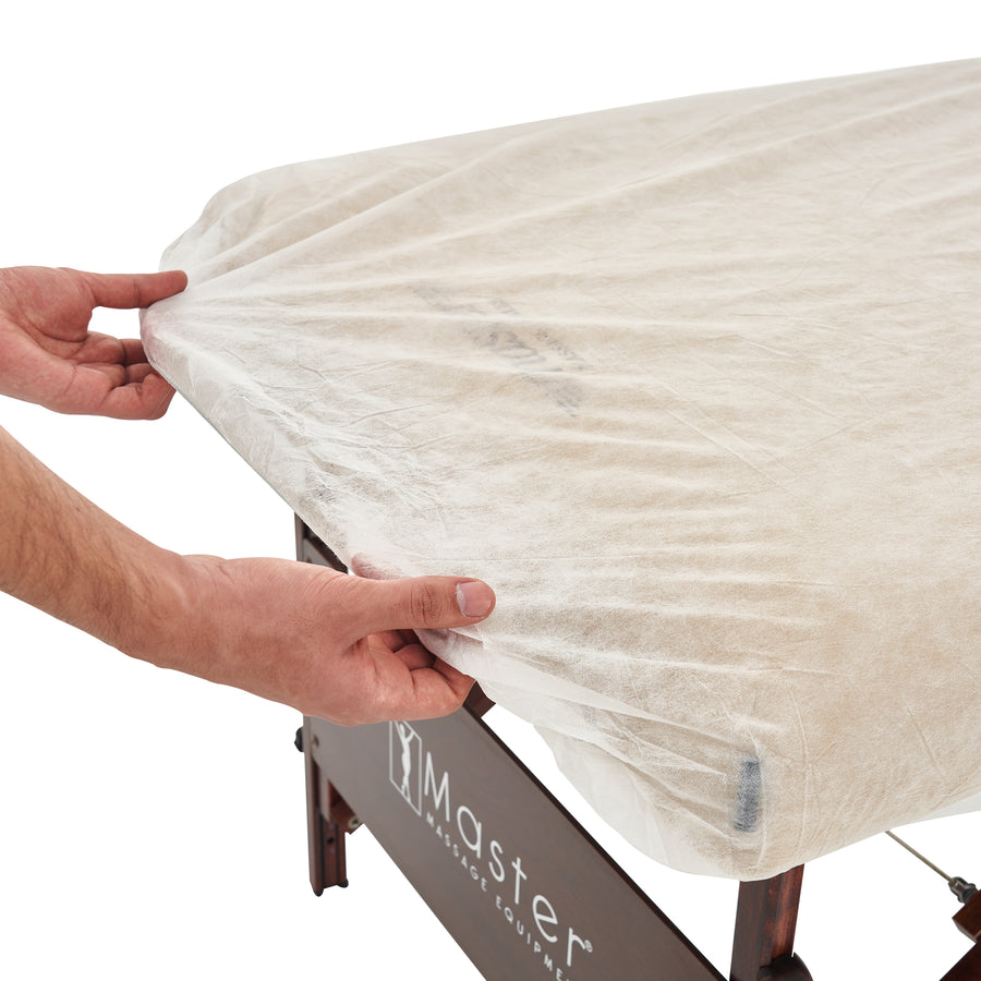 Master Massage Disposable Fitted Table Cover(Pack of 10) for Massage Table