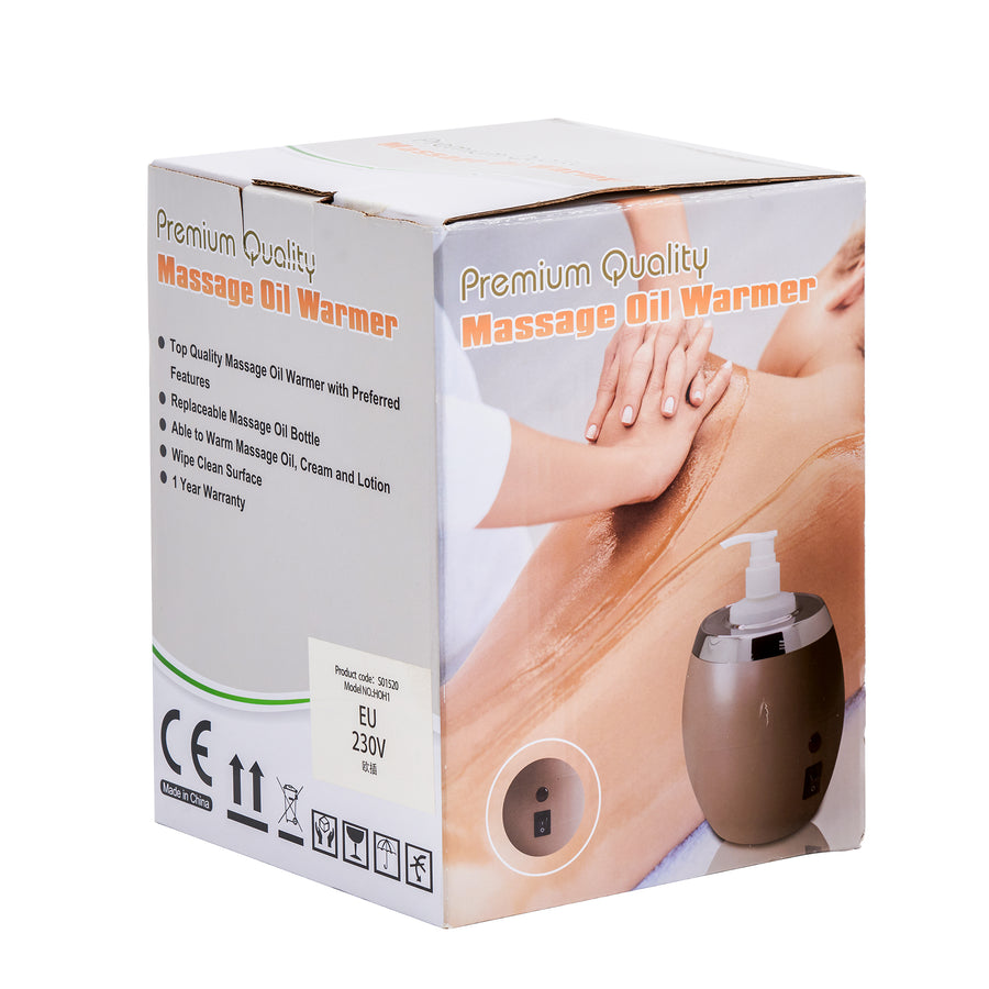 Master Massage Golden Touch Single Bottle Massage Oil Warmer-Professional Massage Lotion Heater with Empty Bottle- Original Design Massage Cream Heating Device-One Dispenser Bottle Heating Furnace
