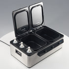 Master Massage Professional Electric Multifunctional Massage Stone Heater, Steam Cooking Heater & 3 Bottle Massage Oil/Lotion/Gel Heater