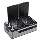 Master Massage Professional Electric Multifunctional Massage Stone Heater, Steam Cooking Heater & 3 Bottle Massage Oil/Lotion/Gel Heater