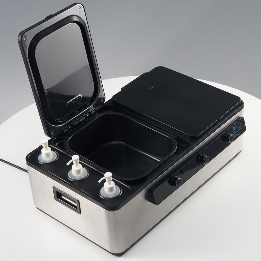 Master Massage Professional Electric Multifunctional Massage Stone Heater, Steam Cooking Heater & 3 Bottle Massage Oil/Lotion/Gel Heater