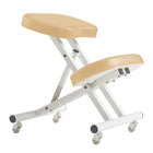 Master Massage Ergonomic Metal Foldable Posture Kneeling Chair for Office –Metal Folding Kneeling Posture Chair for Home and Office-Posture Correction Stool-Improve Your Posture with 2 Color Choice! (Cream)