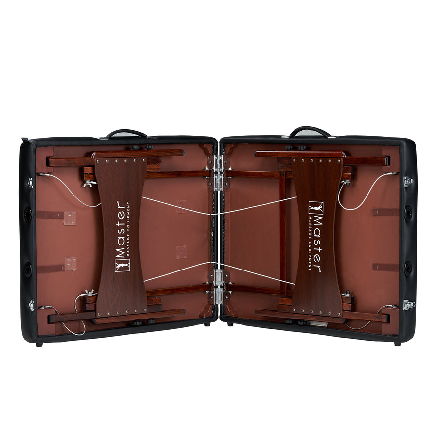 Master Massage 30" DEL RAY™ Portable Massage Table Package with 3" Thick Cushion of Foam for Ultimate Comfort! (Black Color)