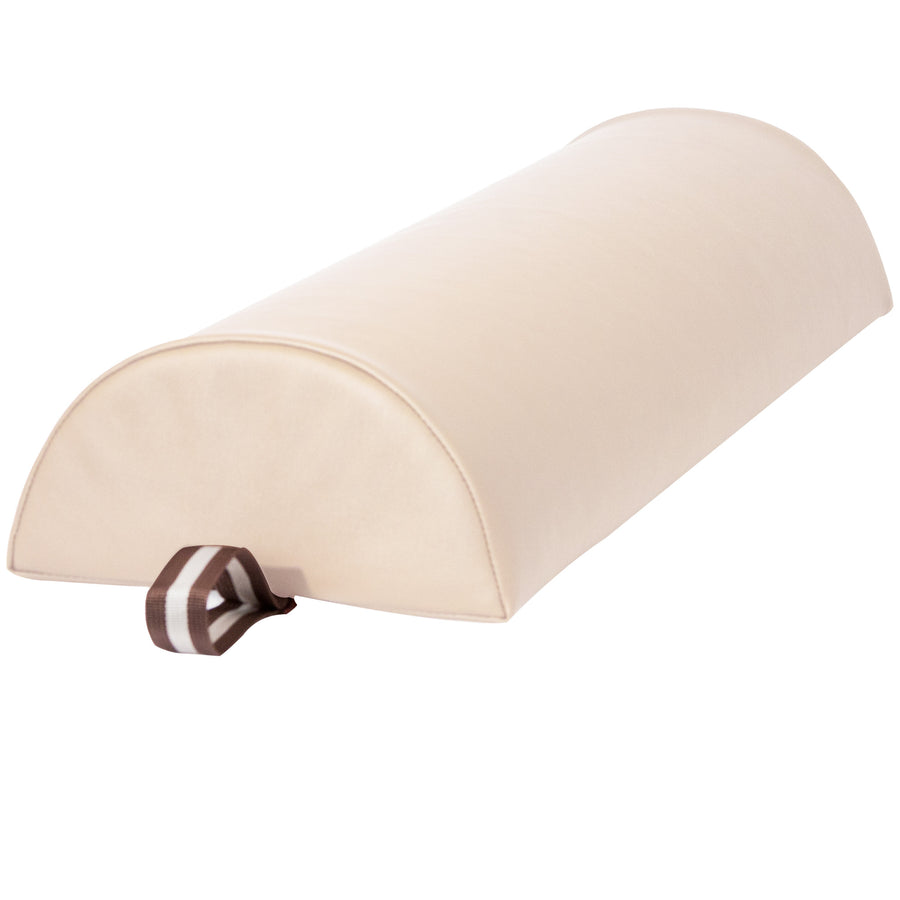 Master Massage 6" Luxury half round bolster Cream