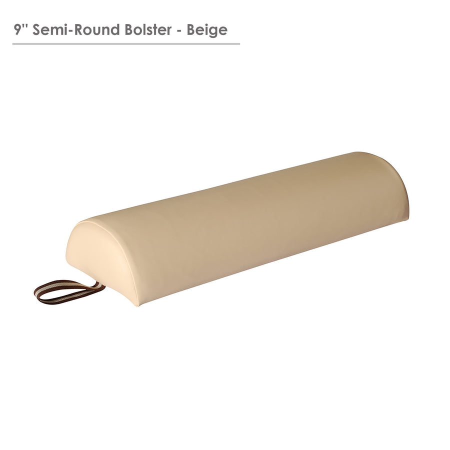 Master Massage 9" Semi Round bolster cream