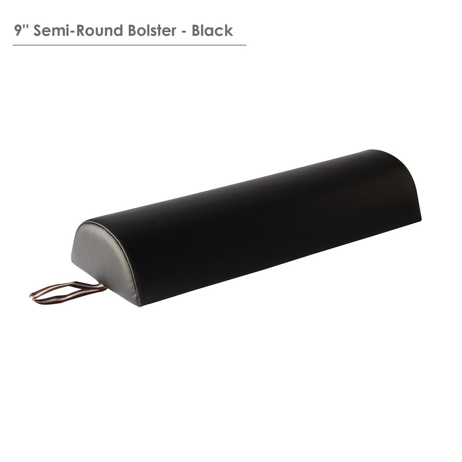 Master Massage 9" Semi Round bolster black