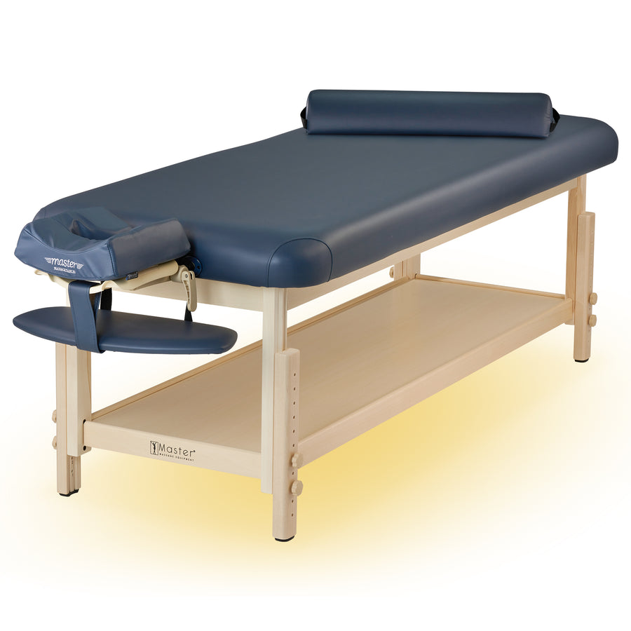 Master Massage 30" LAGUNA™ Stationary Massage Table Package - GREAT for Private Practitioners! (Navy Blue)