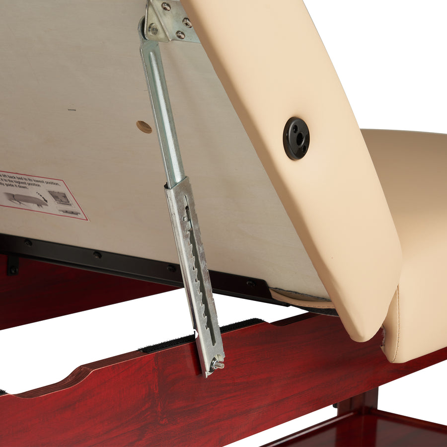 Master Massage 31" SPAMASTER™ Stationary Massage Table Package with Lift Back Action & MEMORY FOAM! (Cream Color)