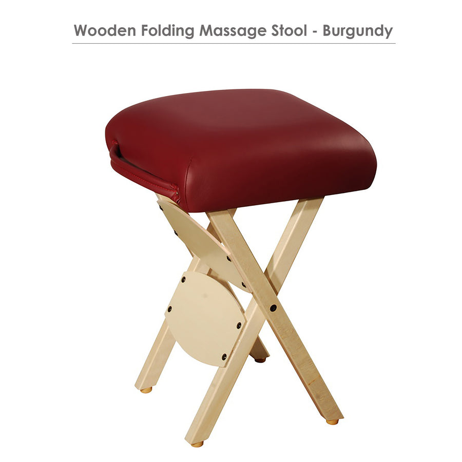 Master Massage  Folding  Stool burgundy